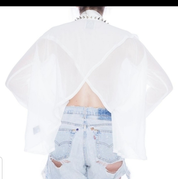 Unif sheer spiked shirt - Picture 4 of 7